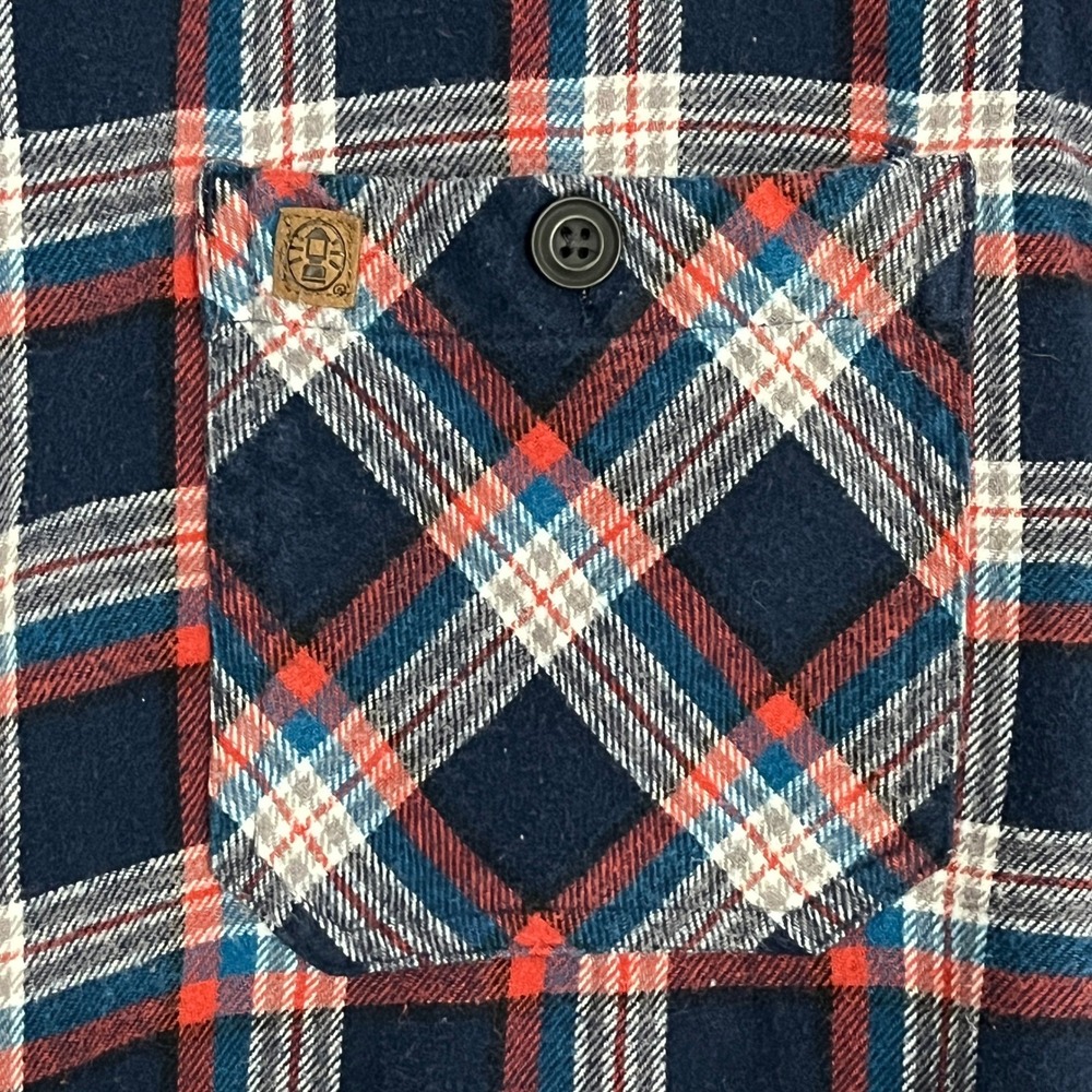 Coleman Men's Sz XXL Flannel Button Up Shirt Plaid‎ Outdoor Camping Workwear - Picture 4 of 9